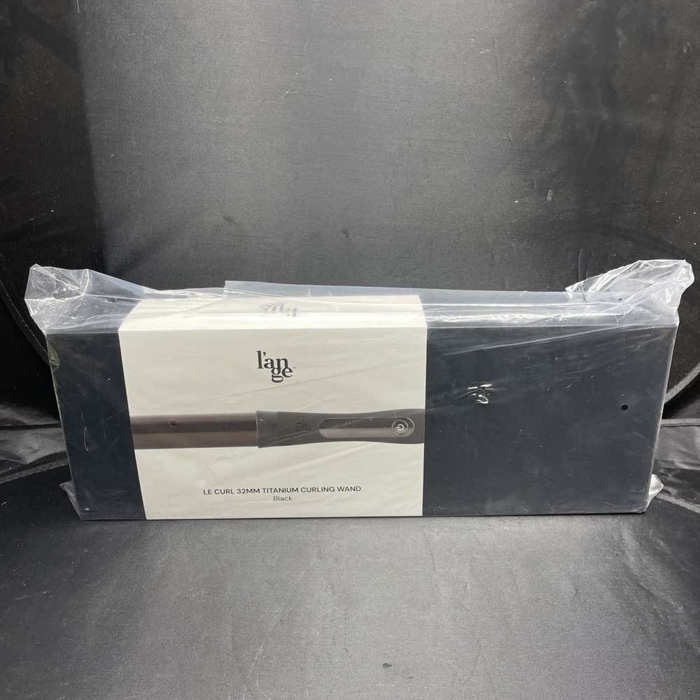 L'ange Le Curl 32mm Titanium Curling Wand Black Hair Curler Sealed Box